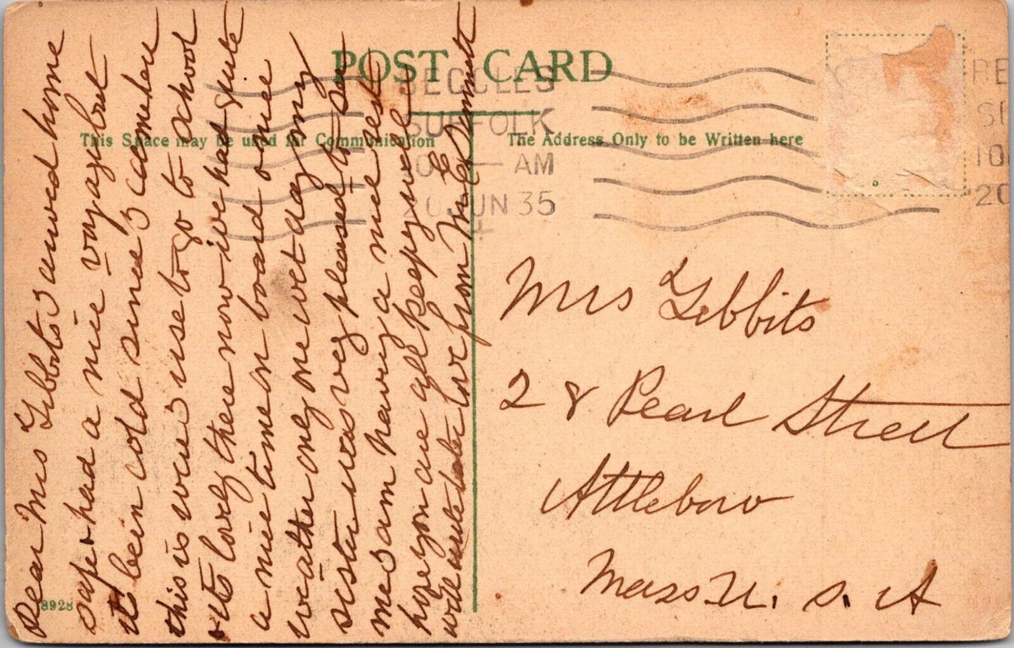 Somerleyton Primary School UK Vintage Postcard