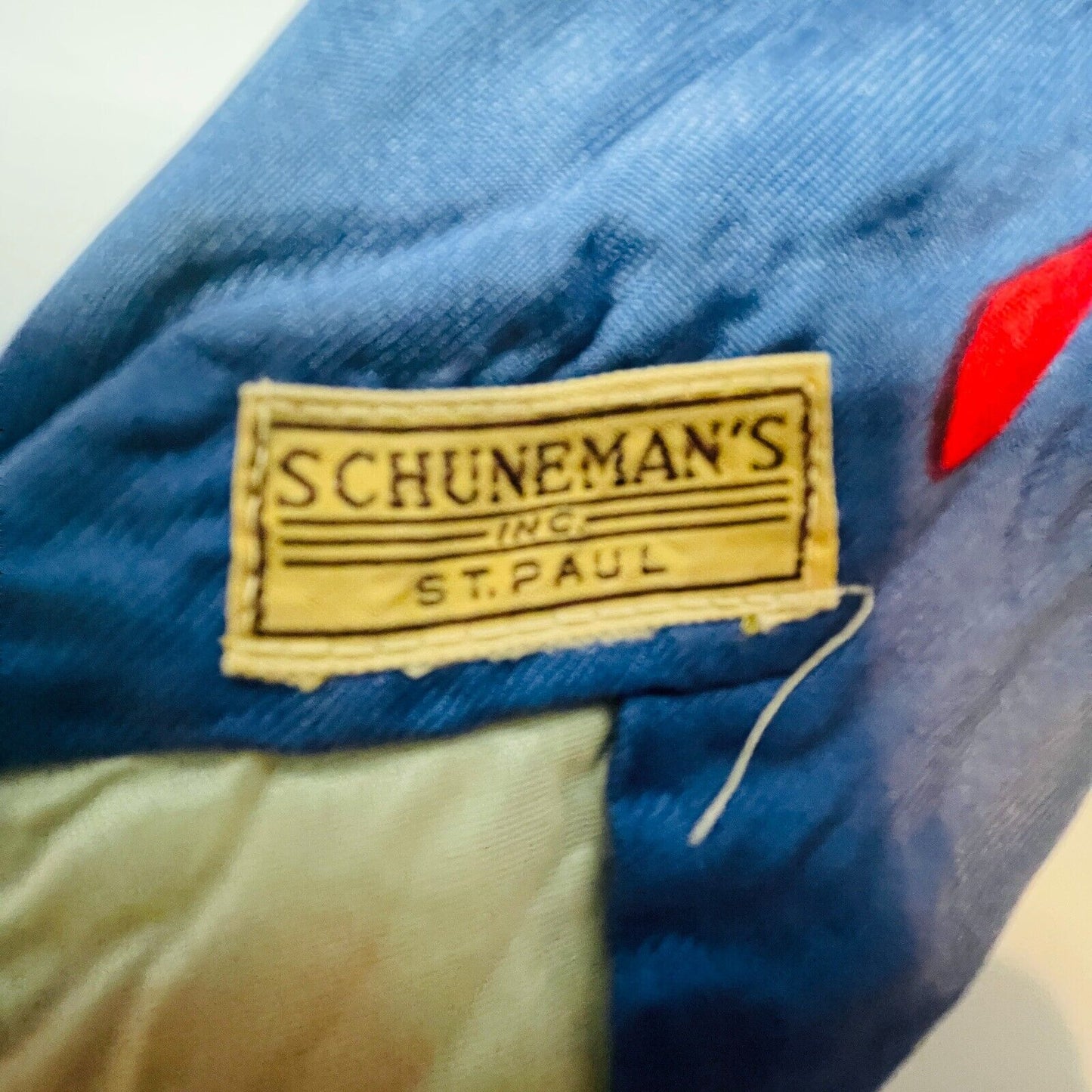 Schuneman's Inc St.Paul Men's Blue Classic Pointed Neck Tie