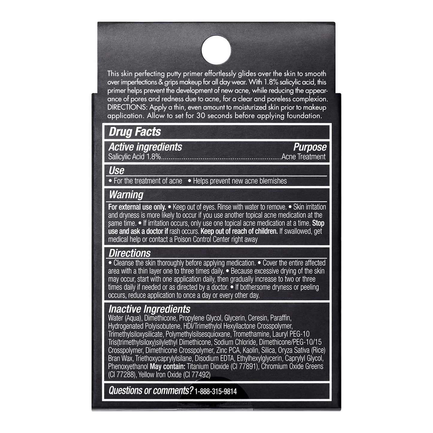 e.l.f. Acne Fighting Putty Primer Preps & Primes Skin Sheer 0.74 Oz (21g)