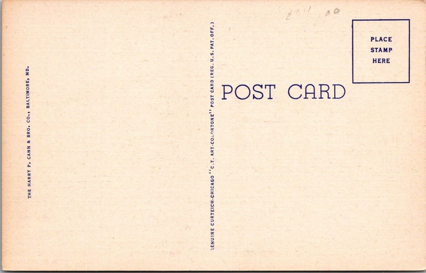 Seaford High School DE Postcard Vintage Linen 1940s Genuine Curteich Chicago
