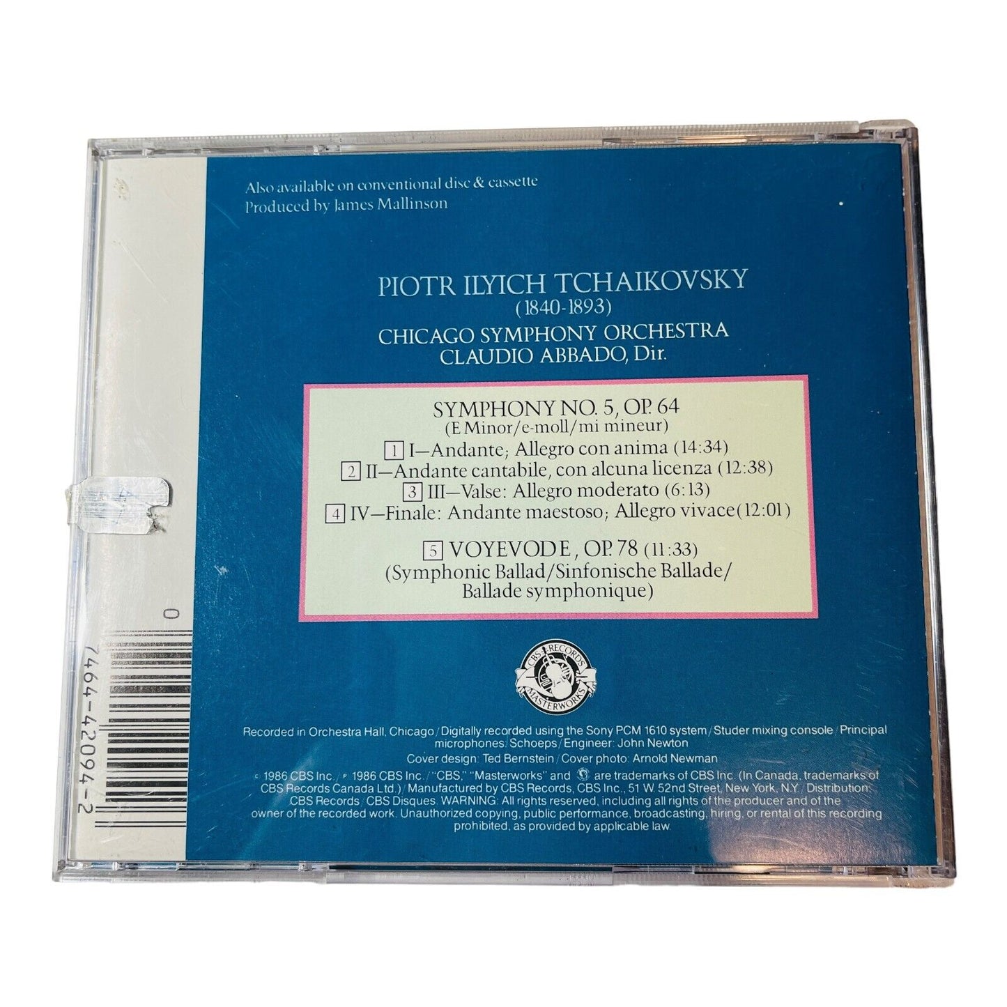 Tchaikovsky: Symphony No. 5 / The Voyevode symphonic ballad Op.78