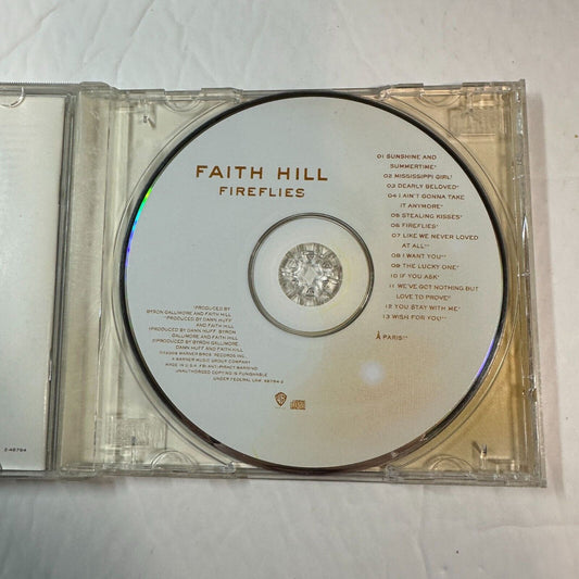 Faith Hill "Fireflies" CD Album Country Music Warner Br Records Mississippi Girl