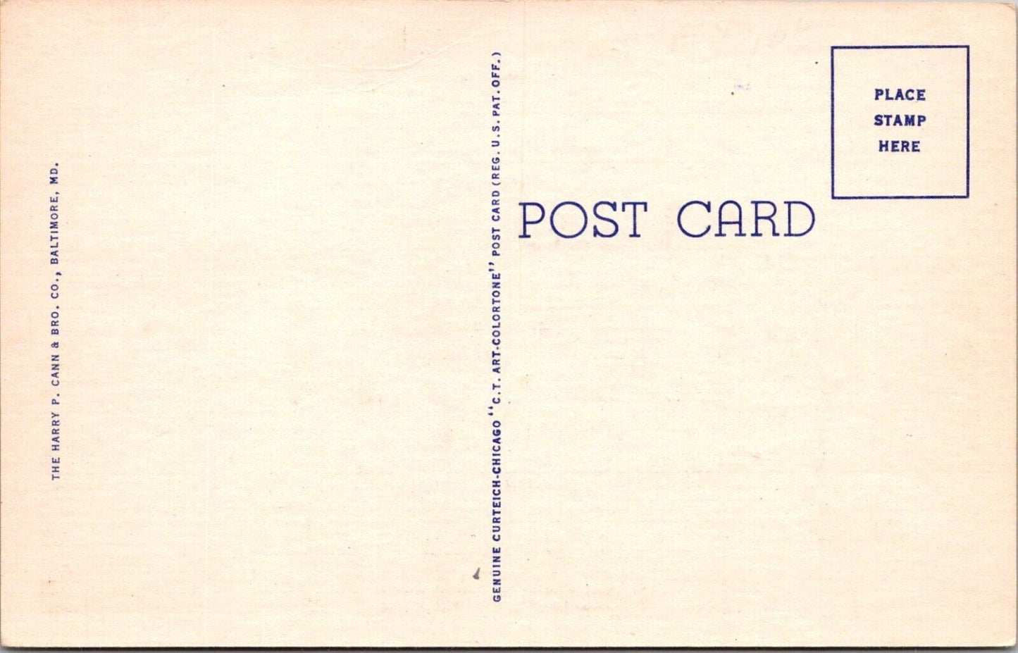 Vintage 1930s Hotel Carlton Rehoboth Beach Delaware Postcard Linen