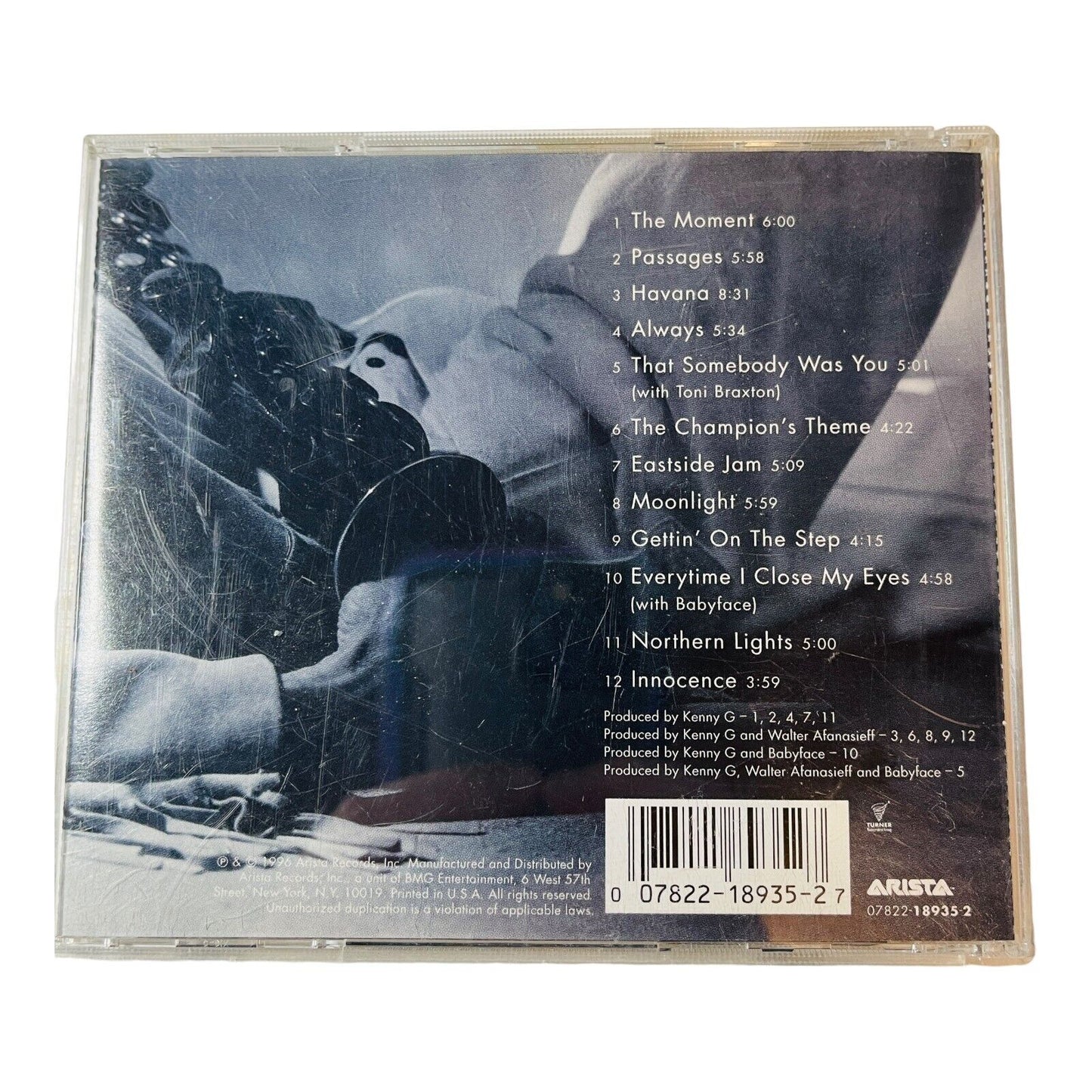 The Moment CD Jazz Kenny G 1990s 12 Song Saxophone Album Billboard #1