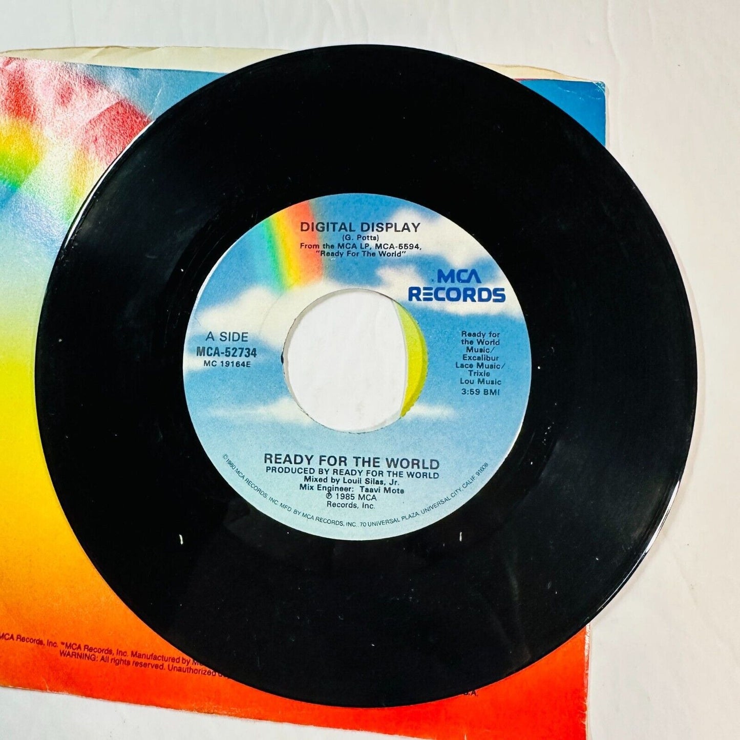 Ready For The World Digital Display 7'' Vinyl Single 45 RPM MCA Record 1985