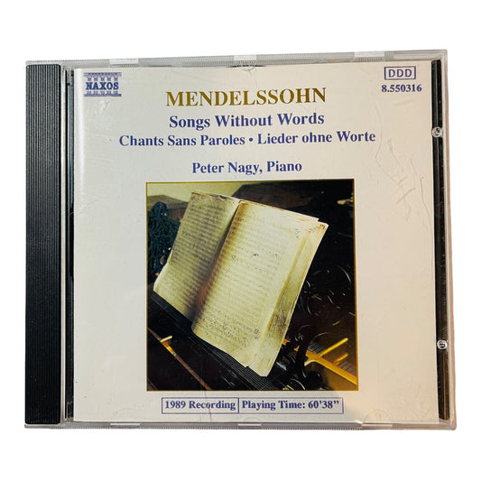 Mendelssohn Songs Without Words Chants Sans Paroles Lieder Ohne Worte Peter Nagy