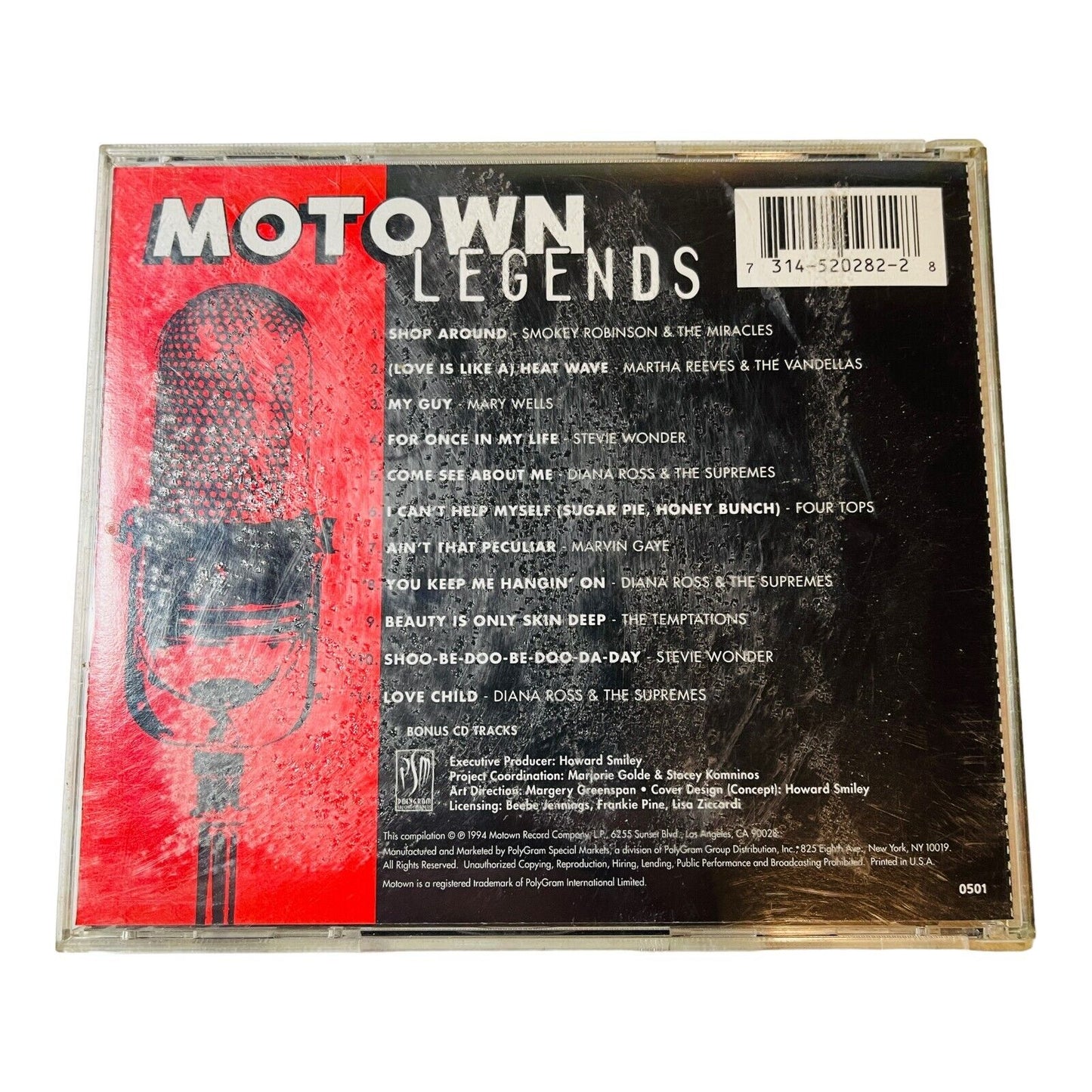 Motown Legends 1 / Various by Various Artists CD, 1995