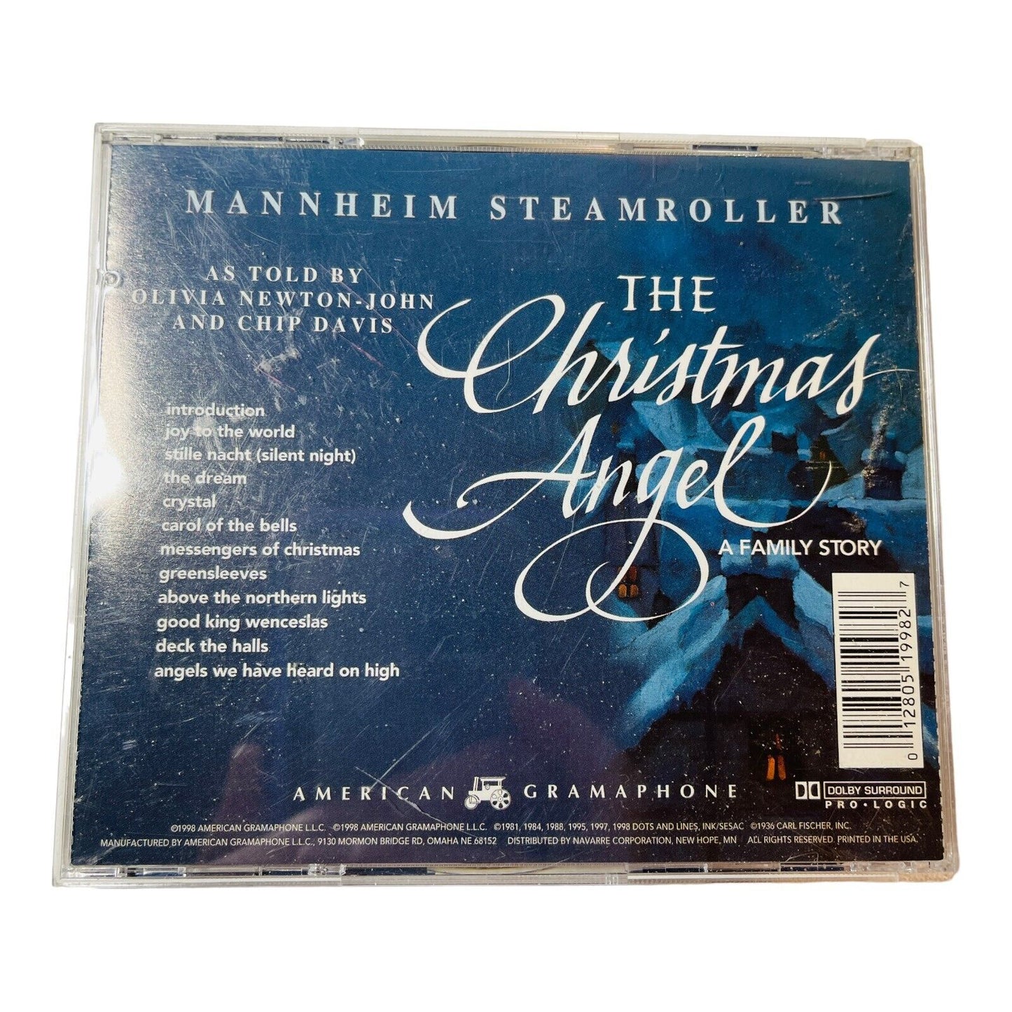 The Christmas Angel Mannheim Steamroller by Olivia Newton John Chip Davis (CD)