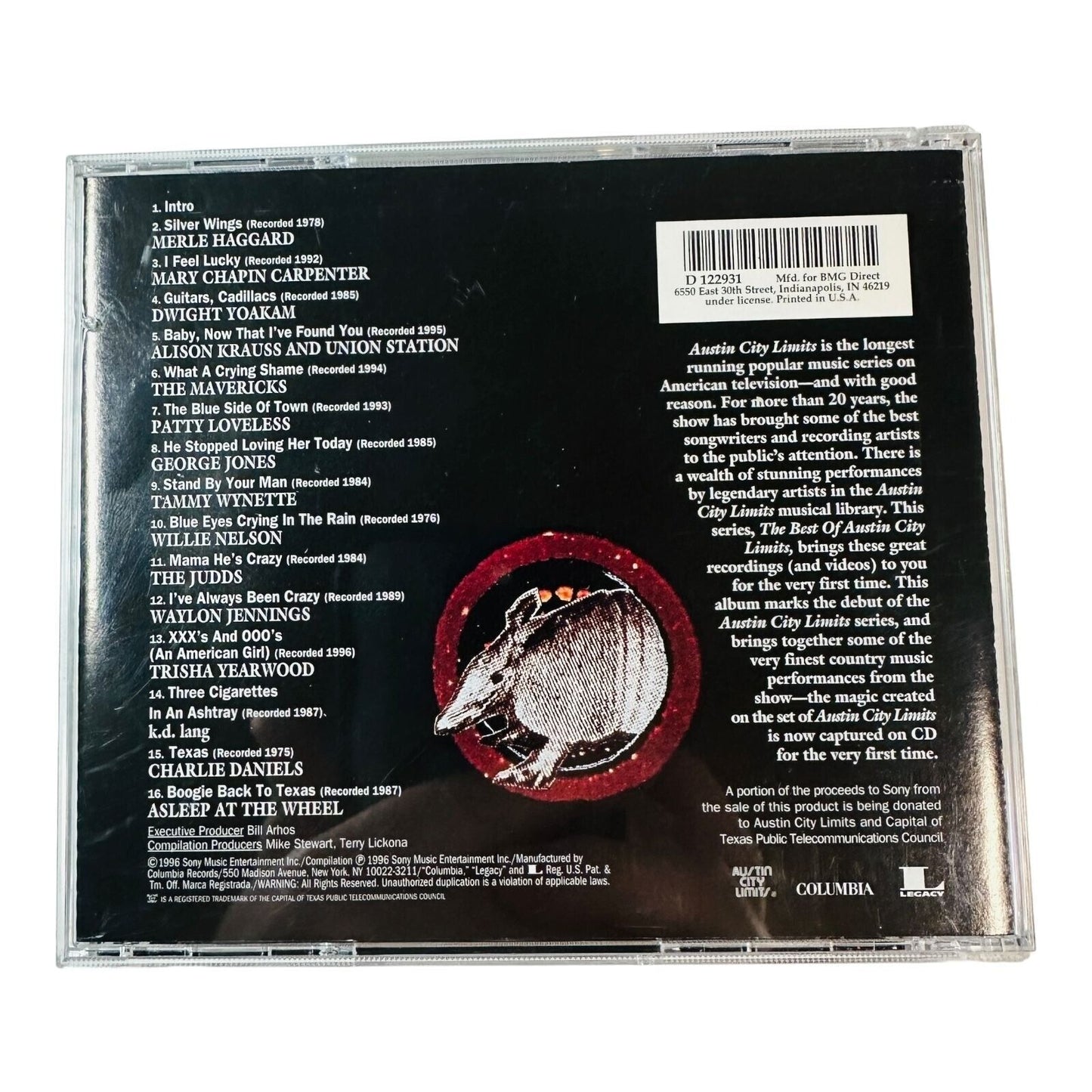 The Best Of Austin City Limits: Country Music's Finest Hour CD