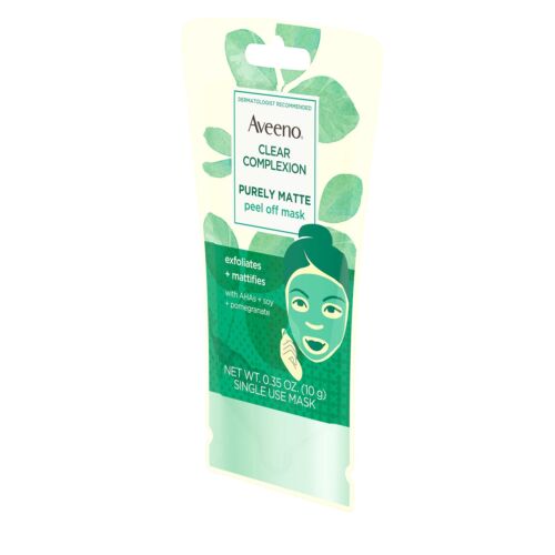 Aveeno Clear Complexion Pure Matte Peel Off Face Mask Alpha Hydroxy Acids
