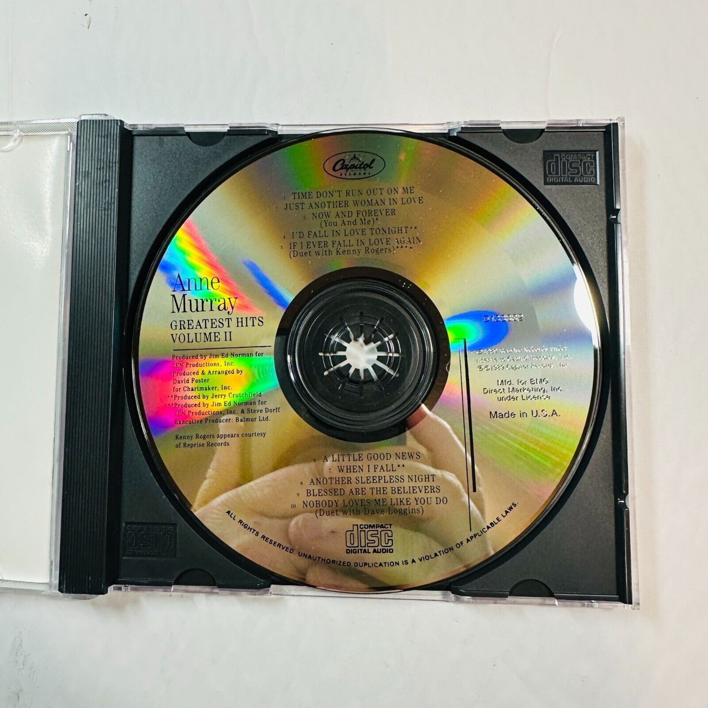 Anne Murray Greatest Hits Volume II CD Album 1989