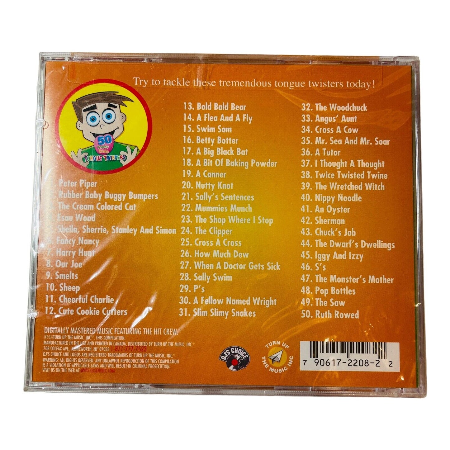 50 Tricky Kids Tongue Twisters Audio CD By Various Artists