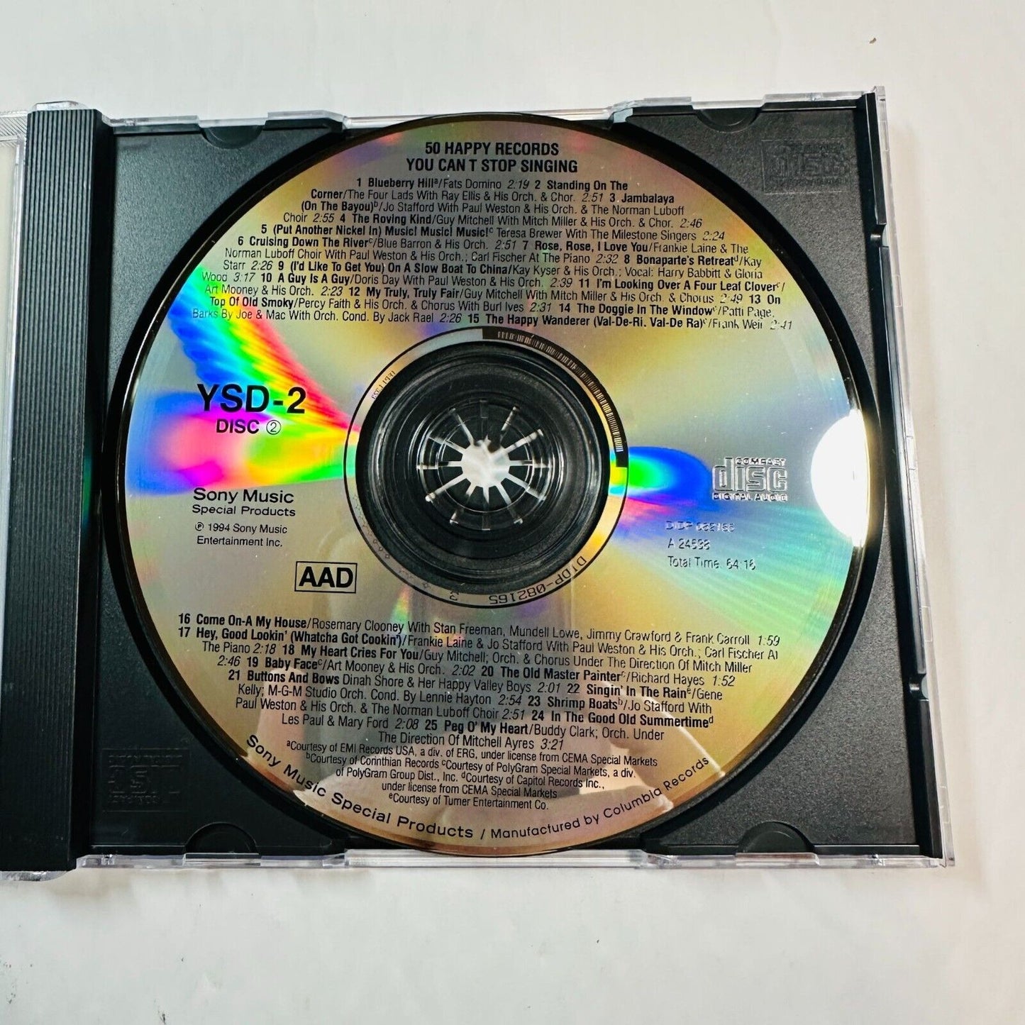 50 Happy Records You Cant Stop Singing CD Discs 2