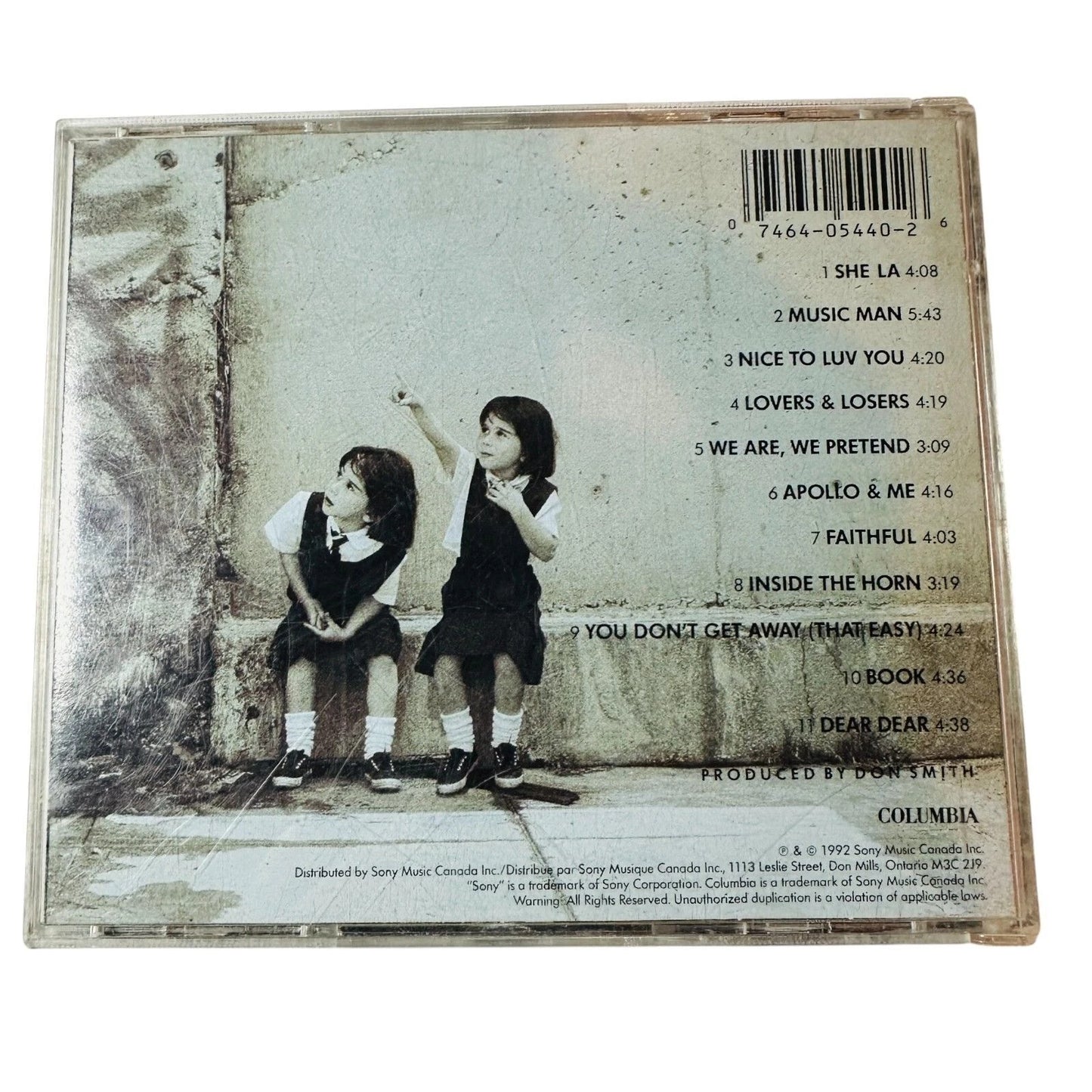 54-40 Dear Dear CD Album 1992 Columbia Canadian Rock Band