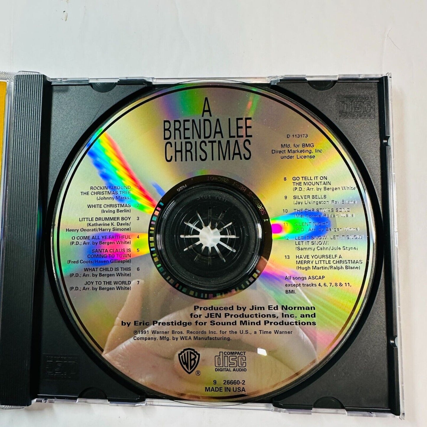 A Brenda Lee Christmas CD Album In The New Old Fashioned Way 1991