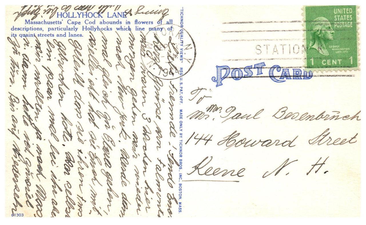 Hollyhock Lake At Provincetown On Historic Cape Cod Vintage Linen Postcard MA - Suthern Picker