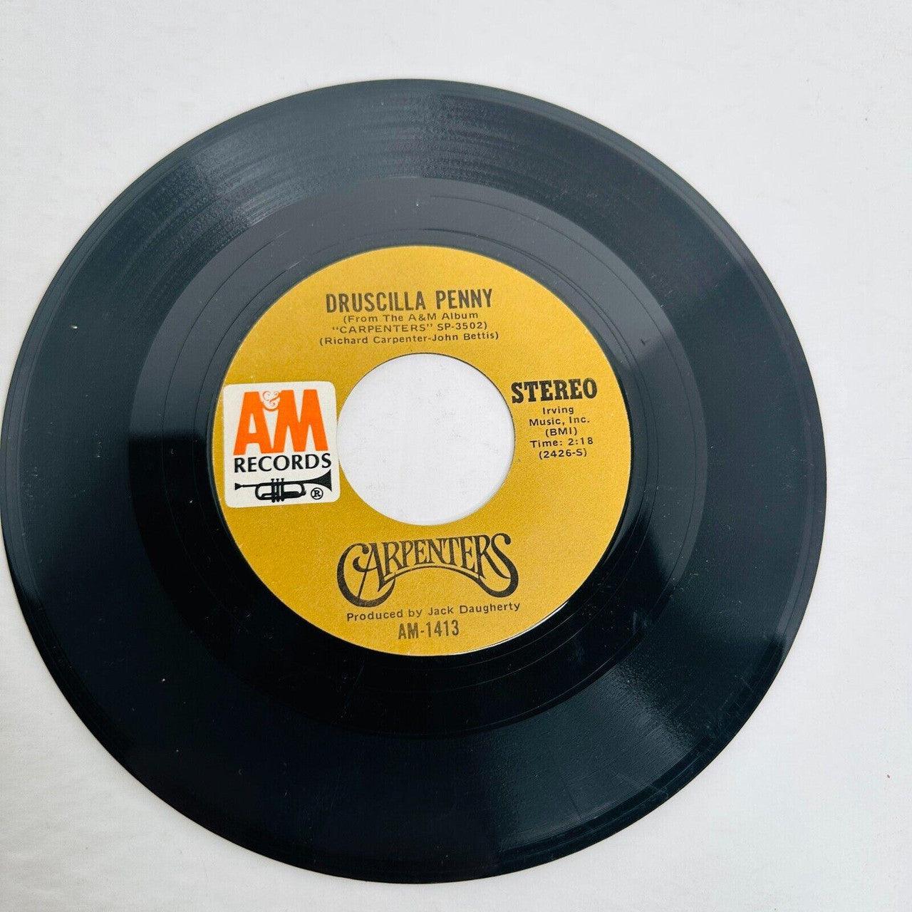 Carpenters 45rpm w/PS ''Sing'' & ''Druscilla Penny'' Good - Suthern Picker