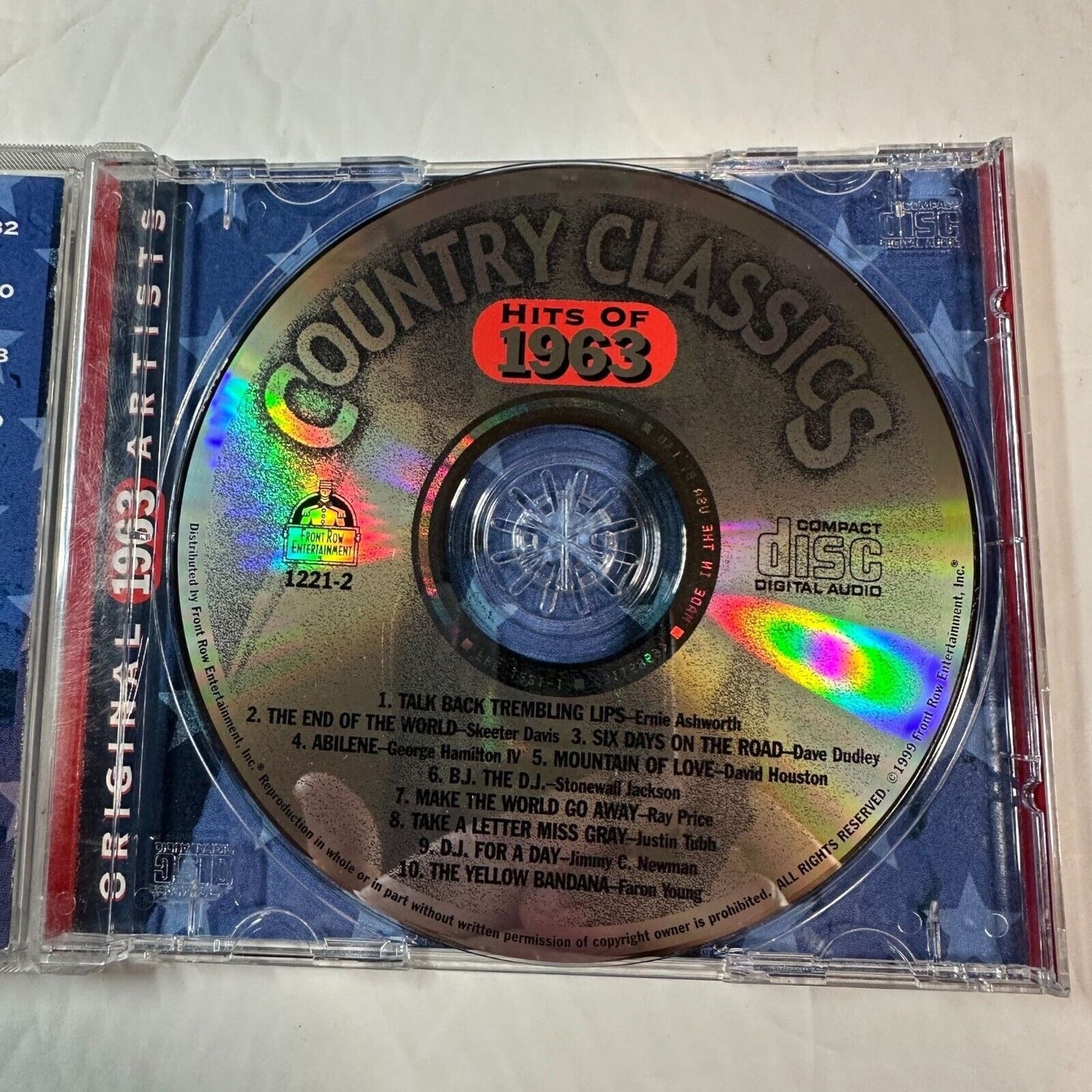 Country Classics Original Artists CD 10 Chart-Topping Hits Of 1963 Skeeter Davis