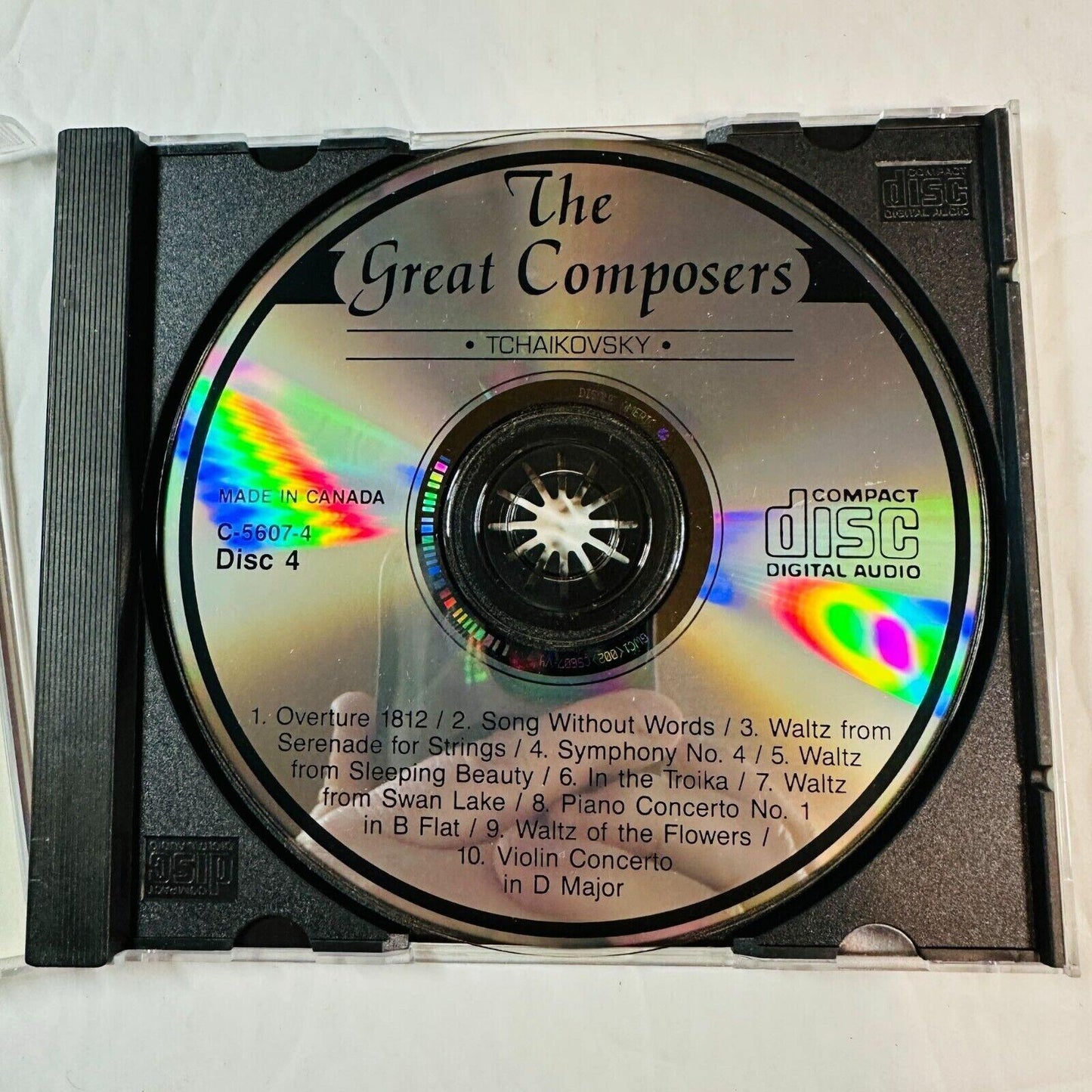 The Great Composers Tchaikovsky Vol. 4 Classical Music Audio CD