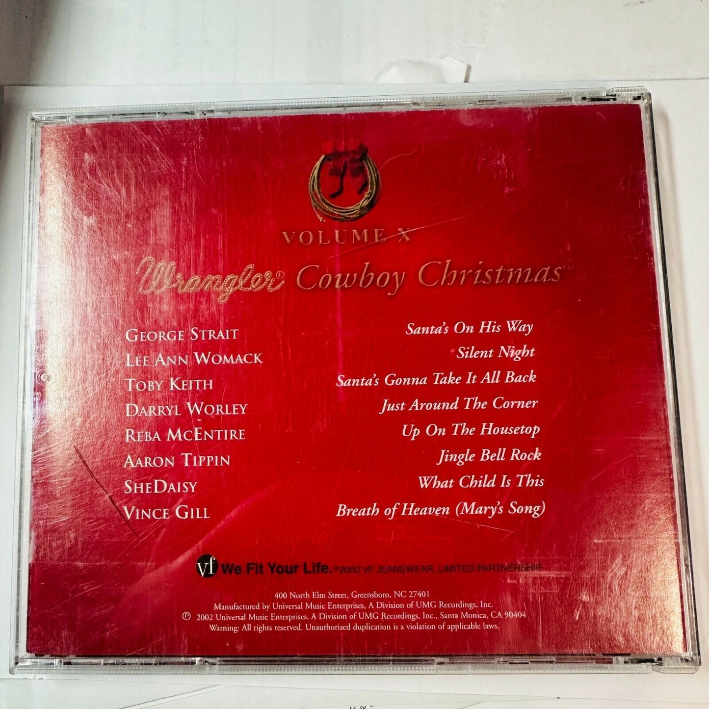 Wrangler Volume X Cowboy Christmas CD George Strait Toby Keith Vince Gill