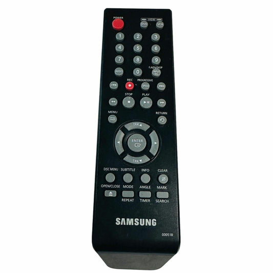 Samsung DVD Player Remote Control Model 00051B Black