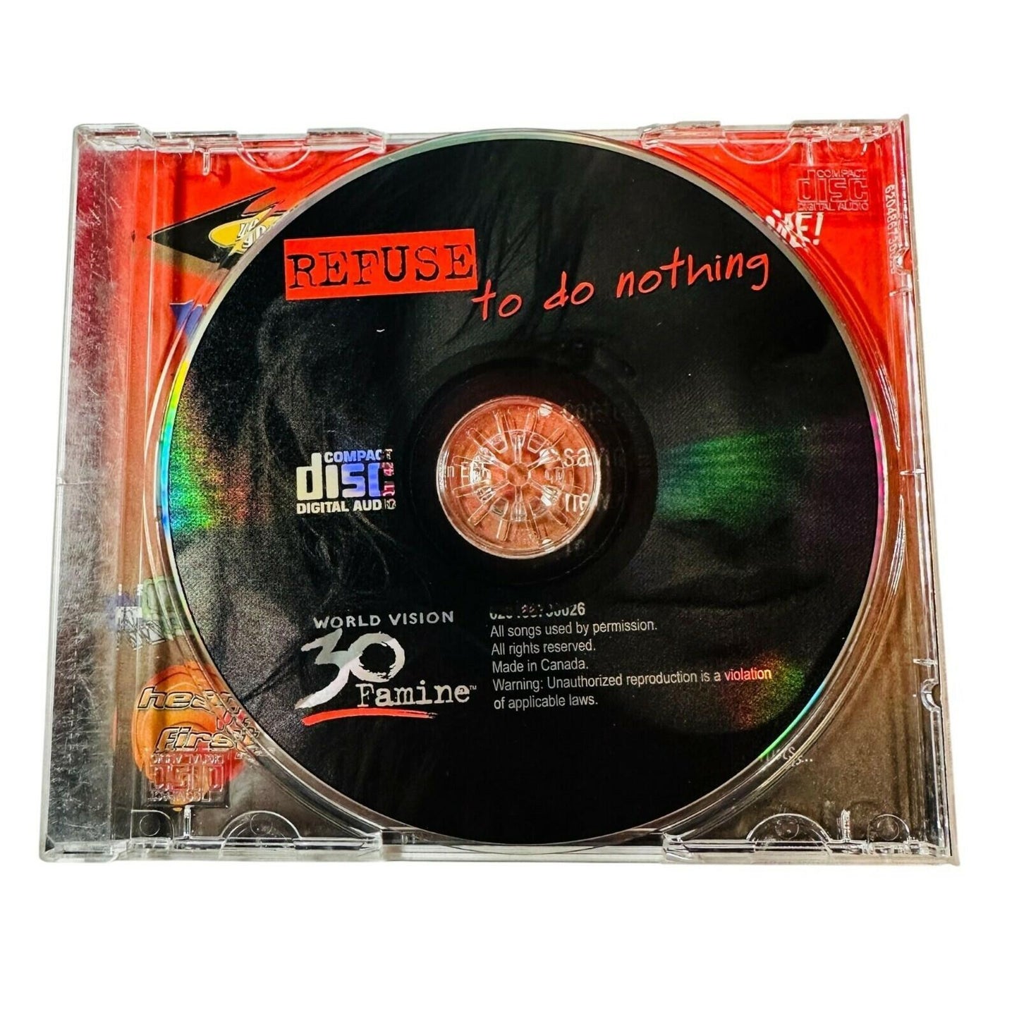 Refuse To Do Nothing World Vision 30 Famine CD Album
