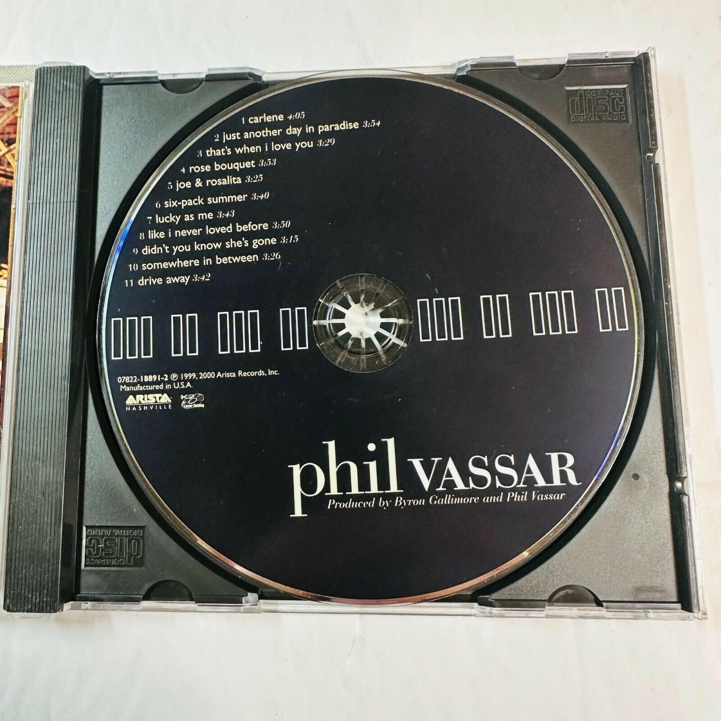 Phil Vassar Self-Titled CD Album 2000 Arista Country Music Hits Jewel Case