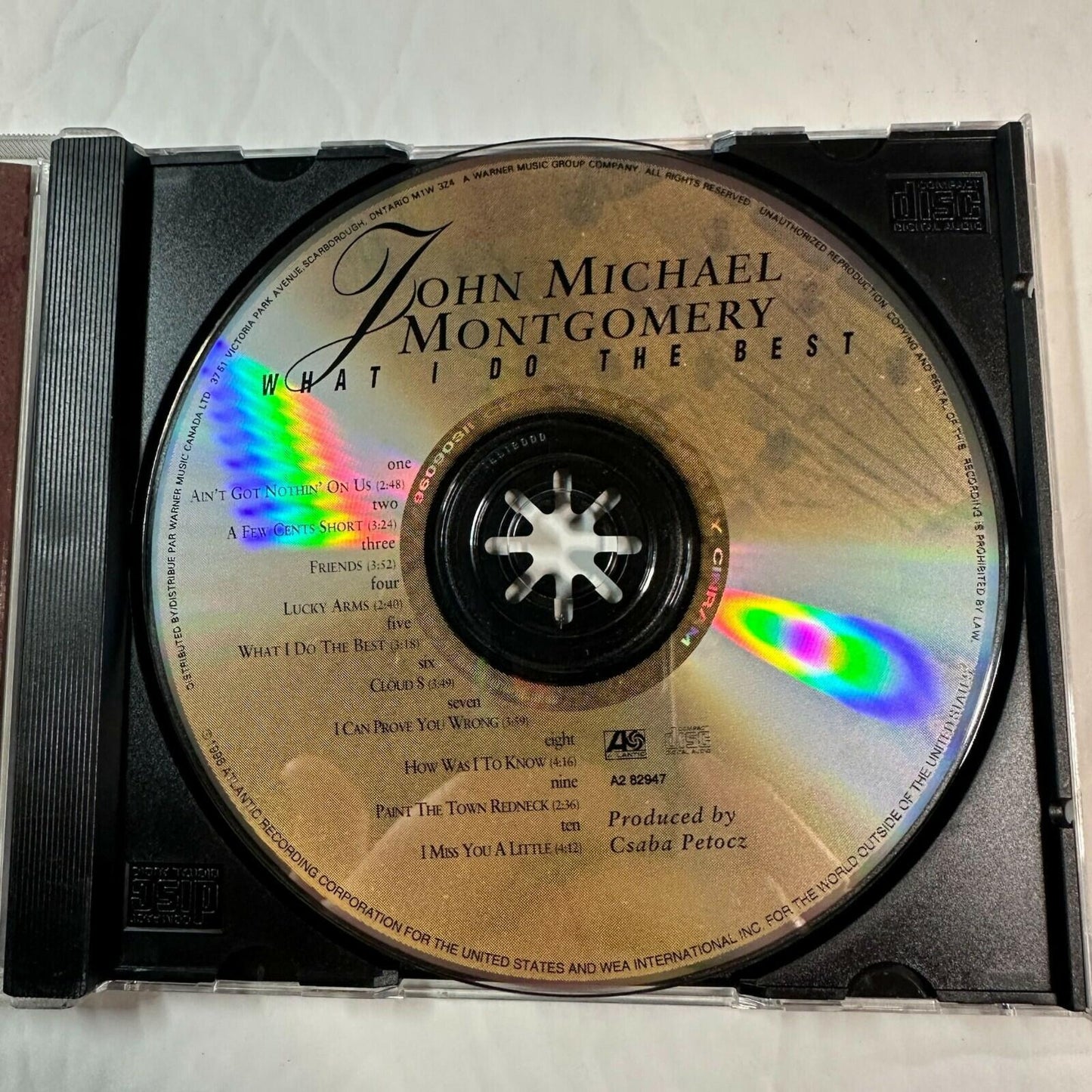 John Michael Montgomery "What I Do The Best" CD Album Country Music