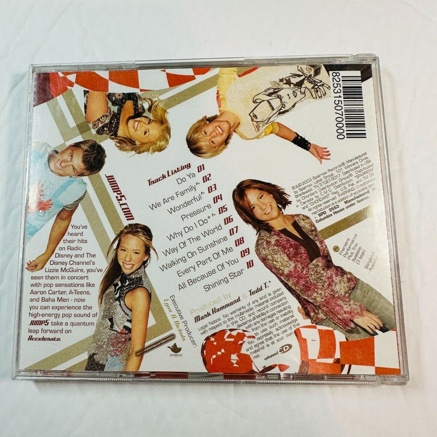 Jump5 "Accelerate" CD Album 2003 Pop Music Collection