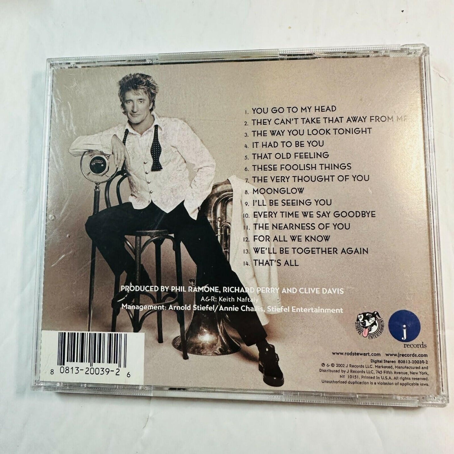 Rod Stewart "It Had To Be You... The Great American Songbook" CD Album