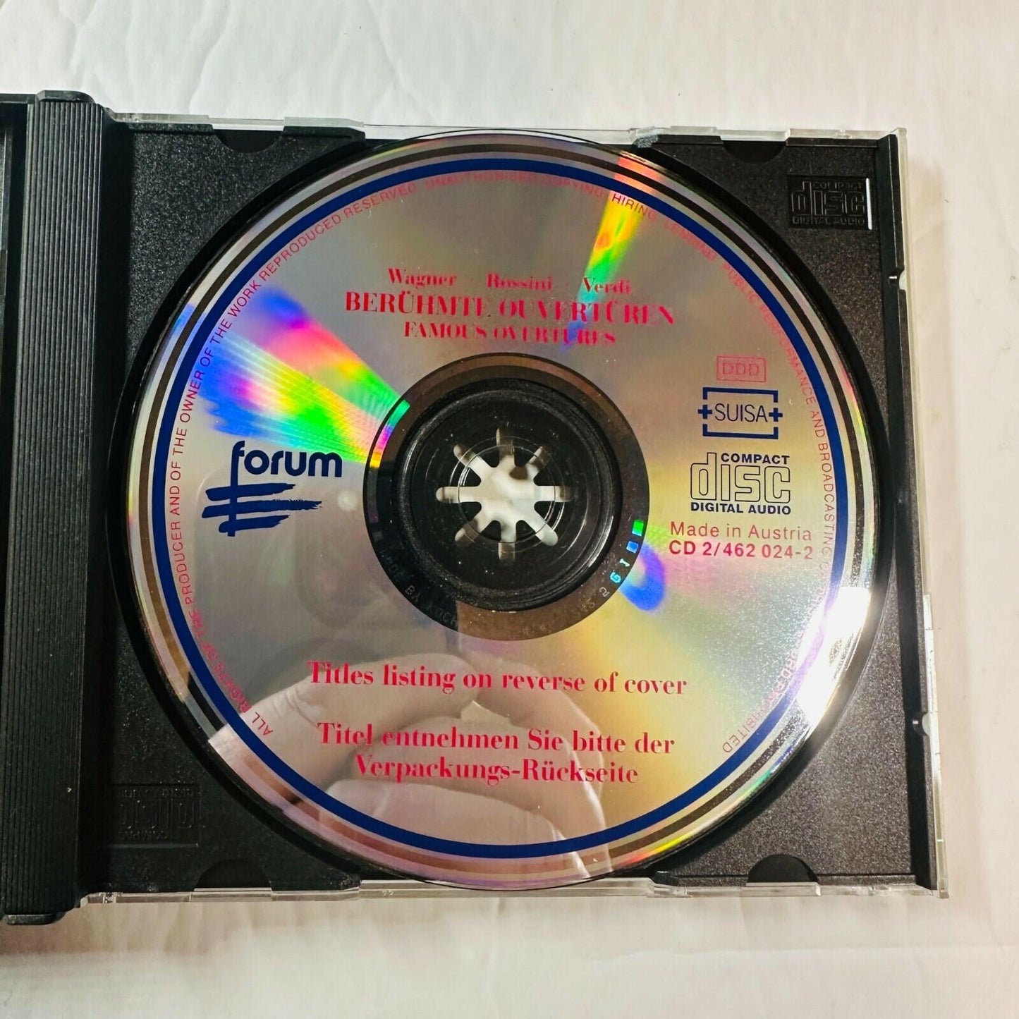 Wagner Rossini Verdi Berühmte Ouvertüren 2-CD Forum London Symphony Orchestra