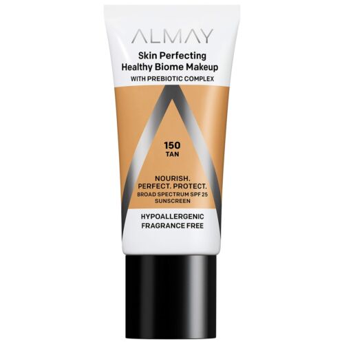 Almay Skin Perfecting Healthy Biome Foundation Prebiotic Complex SPF 25 150 Tan