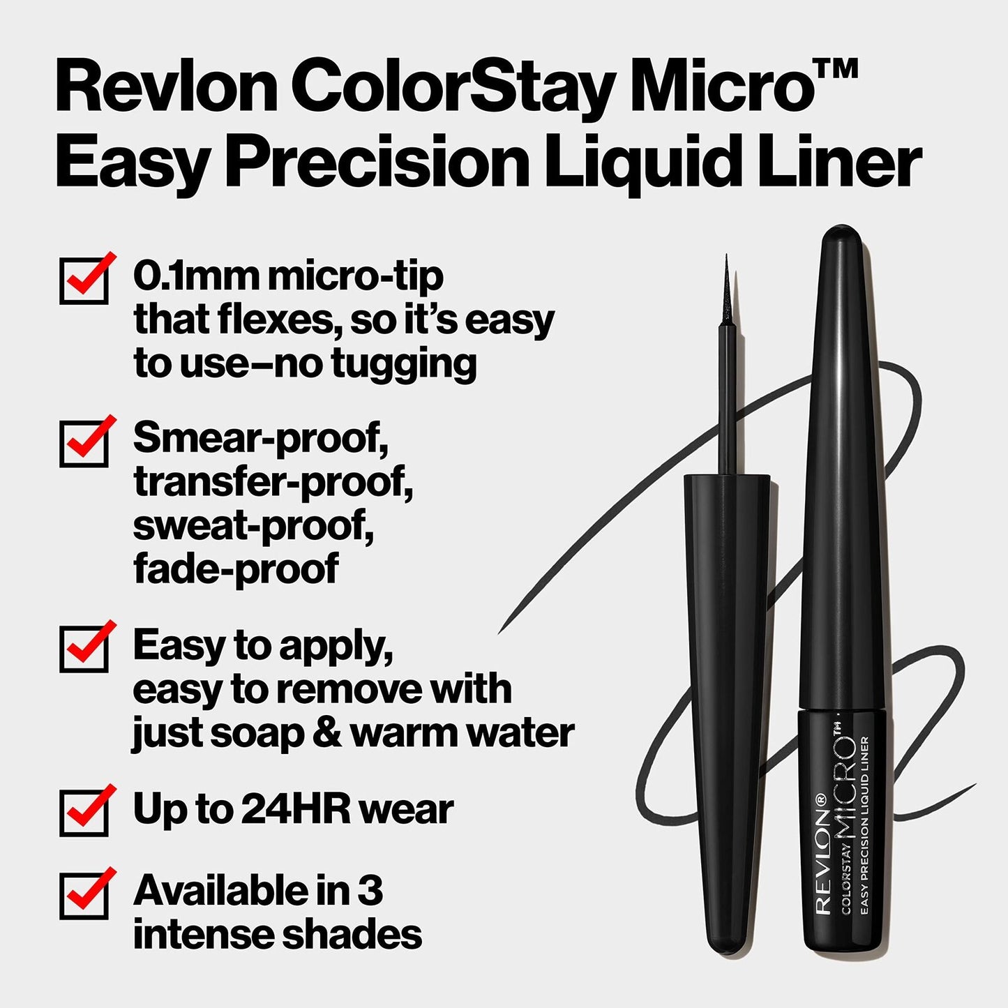 REVLON ColorStay Micro Easy Precision Liquid Liner 303 But First Wine Pack of 1