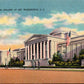 National Gallery Of Art Washington D.C. Vintage Linen MINI Postcard Unused