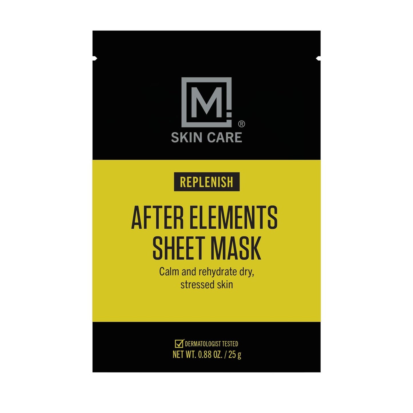 M. Skin Care After Elements Facial Sheet Mask Treatment for Men