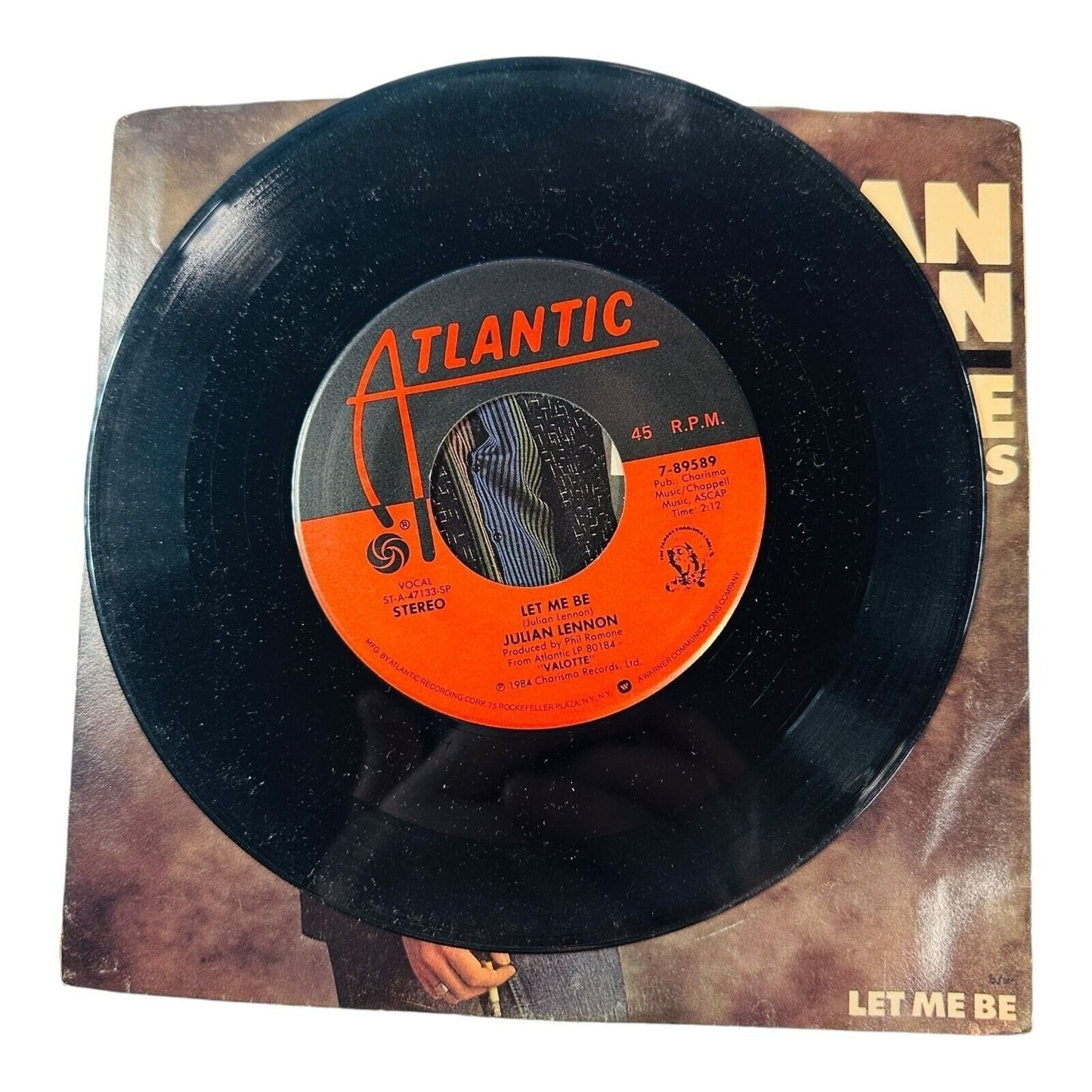 Julian Lennon Too Late For Goodbyes 7" Vinyl Record Single Orig Sleeve 45 RPM