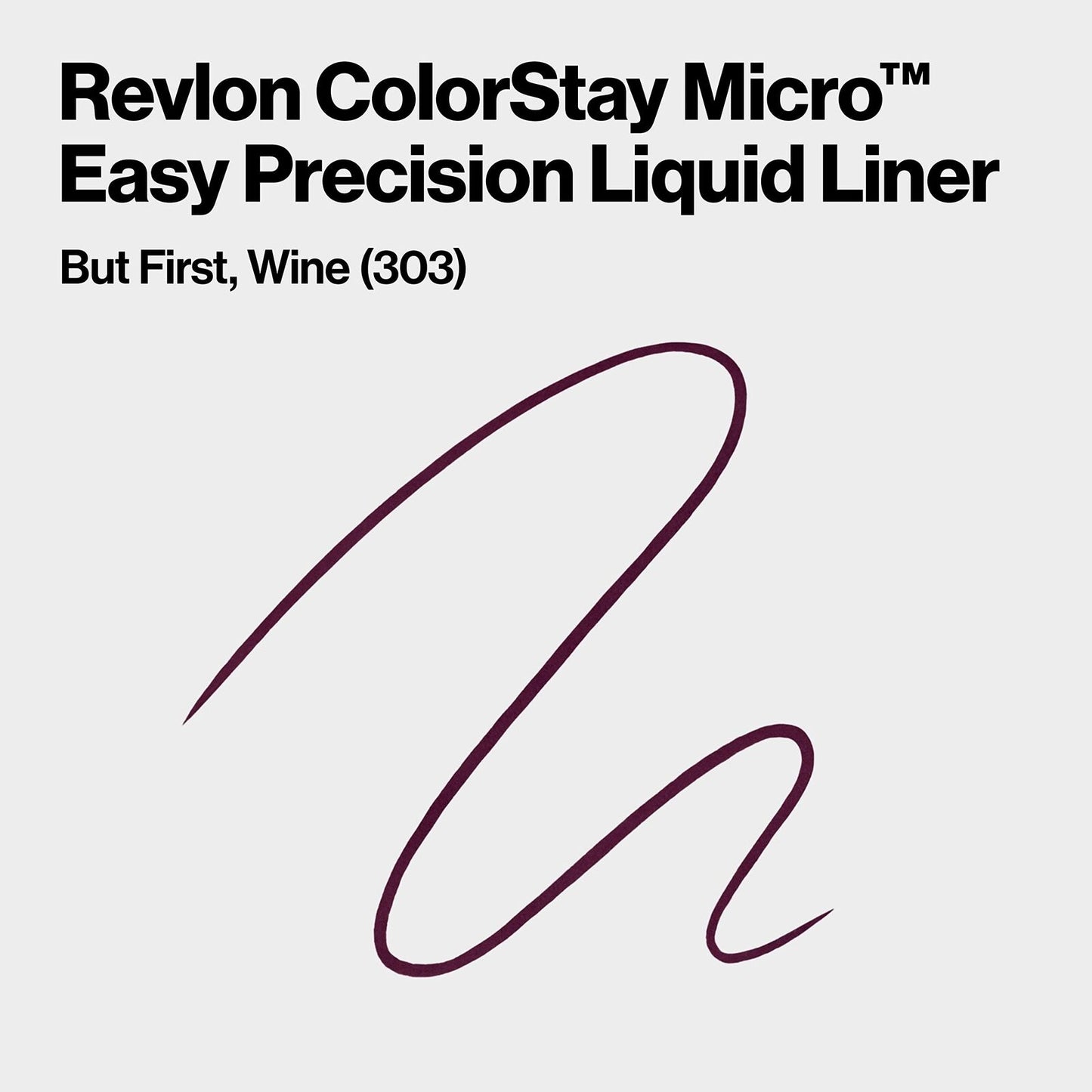 REVLON ColorStay Micro Easy Precision Liquid Liner 303 But First Wine Pack of 1