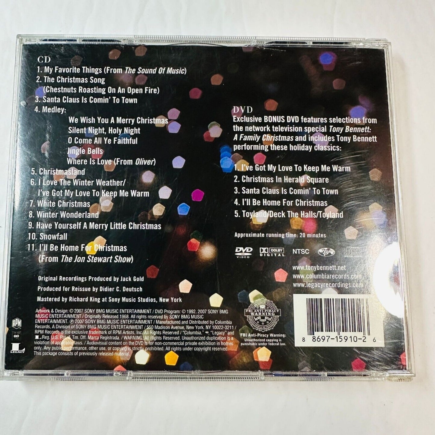 Tony Bennett Snowfall Christmas Album & DVD Holiday