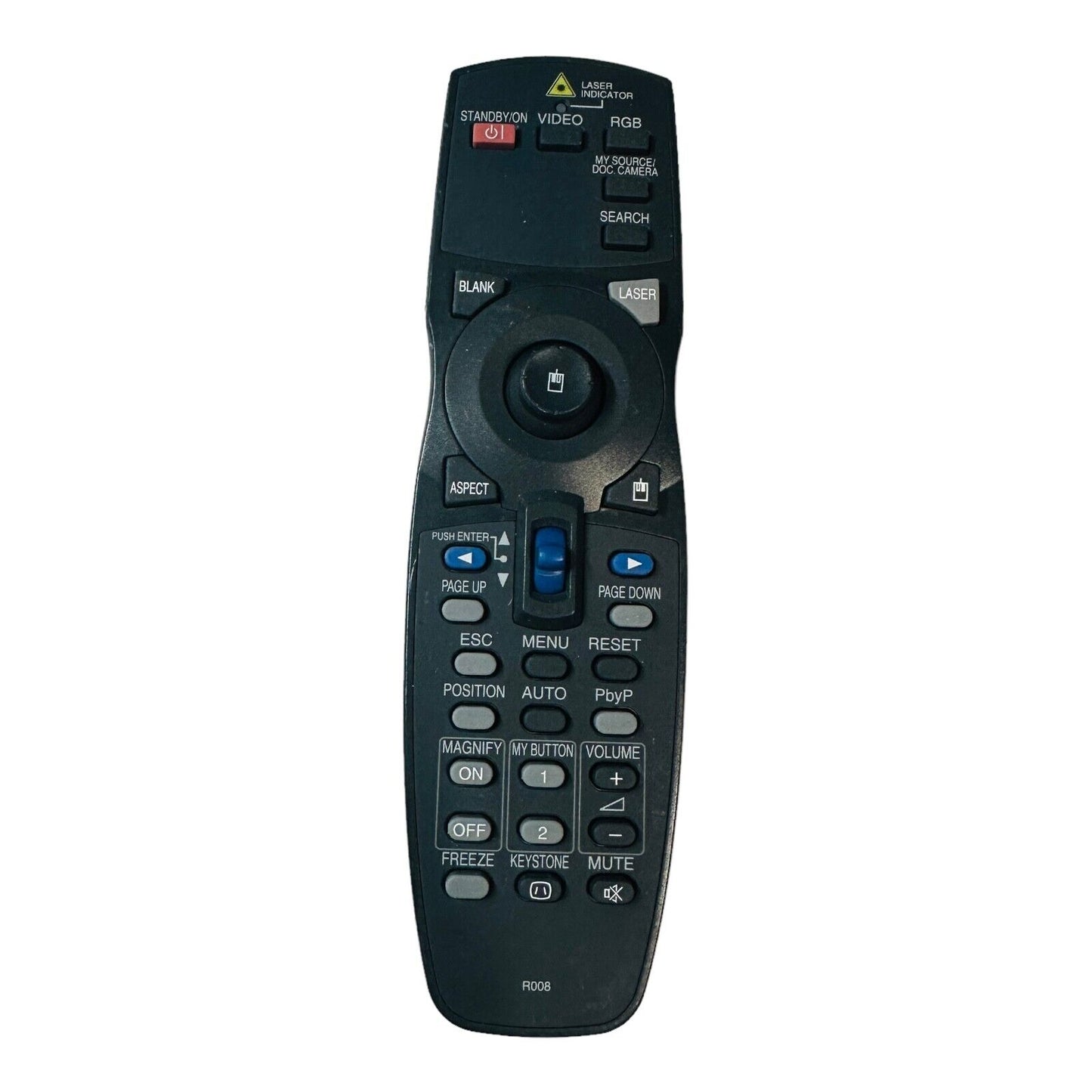 SMK JQA R008 Projector Remote Control with Laser Pointer Black