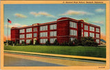 Seaford High School DE Postcard Vintage Linen 1940s Genuine Curteich Chicago