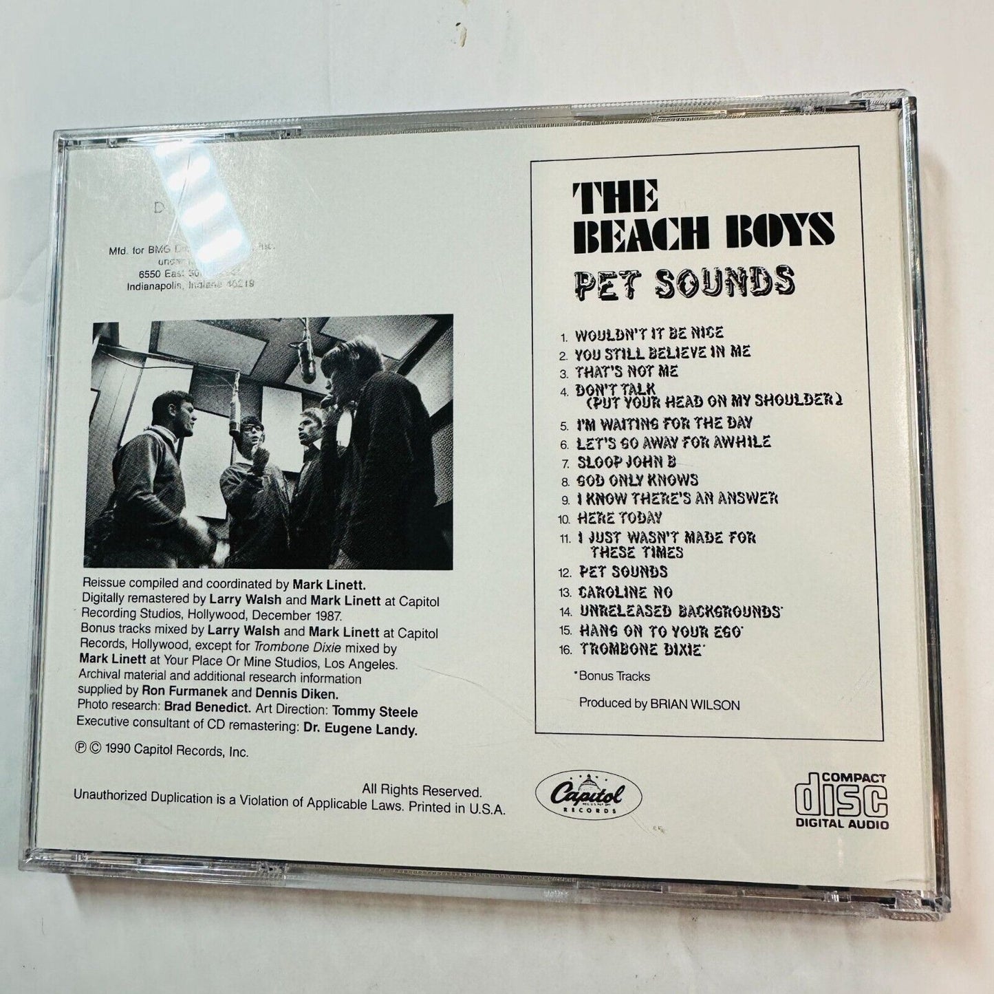 The Beach Boys Pet Sounds Album CD