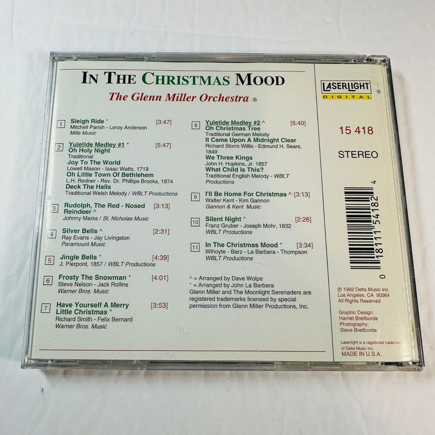 Christmas In The Mood CD By The Glenn Miller Orchestra