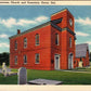 Vintage Postcard Of The Old Presbyterian Church Cemetery Dover Del Del-Mar News