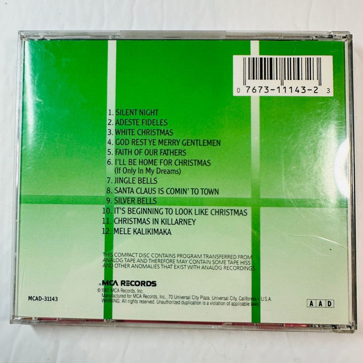 Bing Crosby Merry Christmas CD Album MCA Records