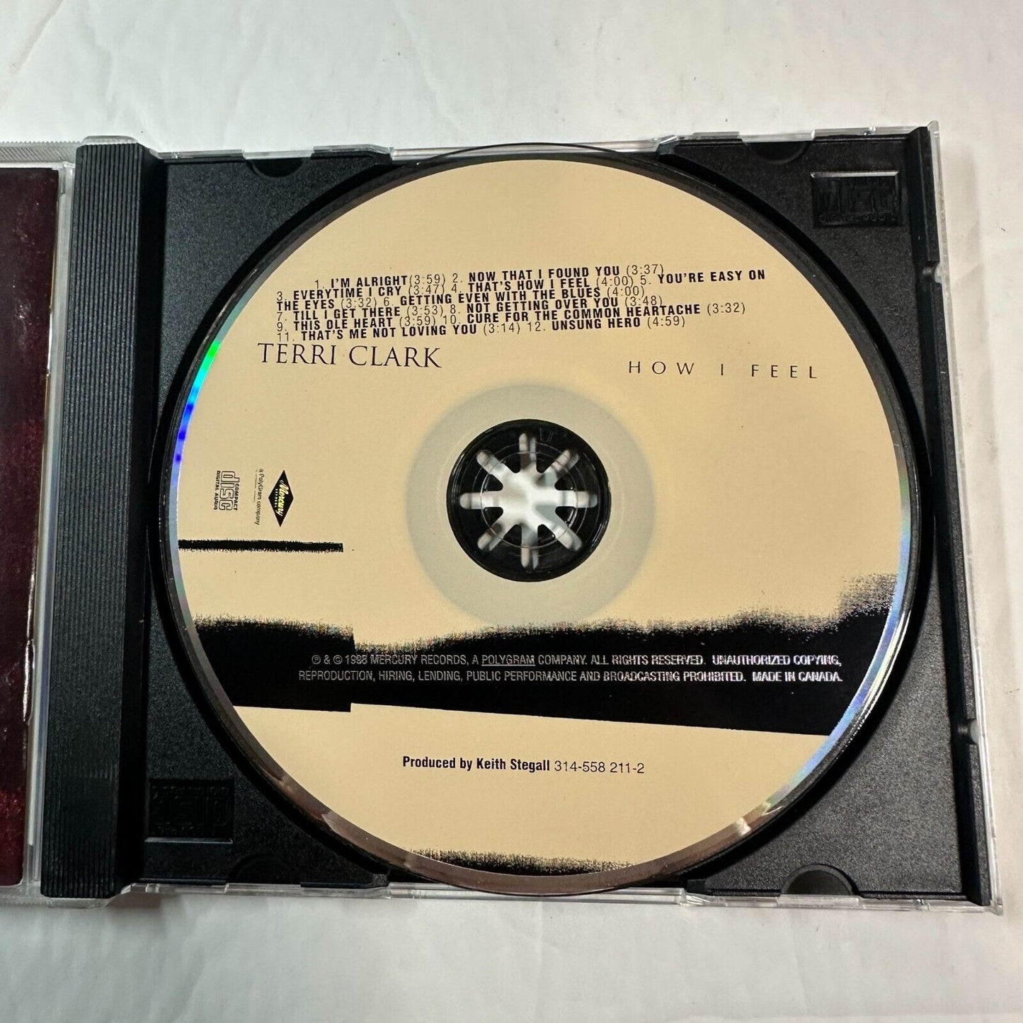 Terri Clark "How I Feel" CD 1998 Country Music Keith Stegall I'm Alright