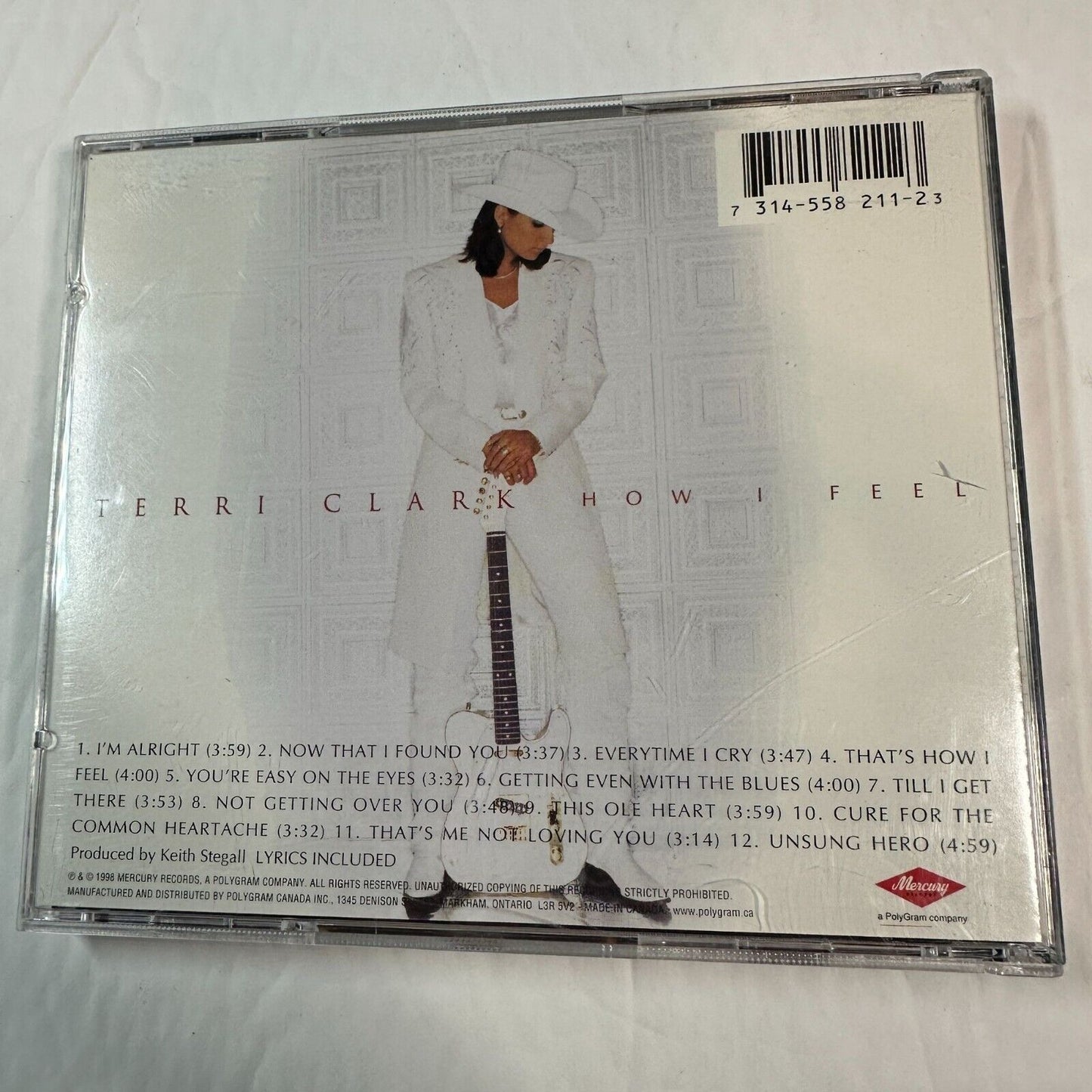 Terri Clark "How I Feel" CD 1998 Country Music Keith Stegall I'm Alright