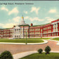 Pierre S. DuPont High School Wilmington Delaware Vintage Linen Postcard 1940s 2