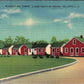 Vintage Pleasant Hill Cabins Exterior Postcard Odessa Delaware Linen Posted