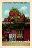 Chateau Frontenac From Lower Town Quebec Canada Vintage Post Card Unposted DB