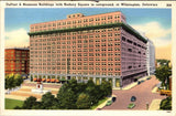 Vintage Postcard DuPont & Nemours Buildings Rodney Square Wilmington Delaware